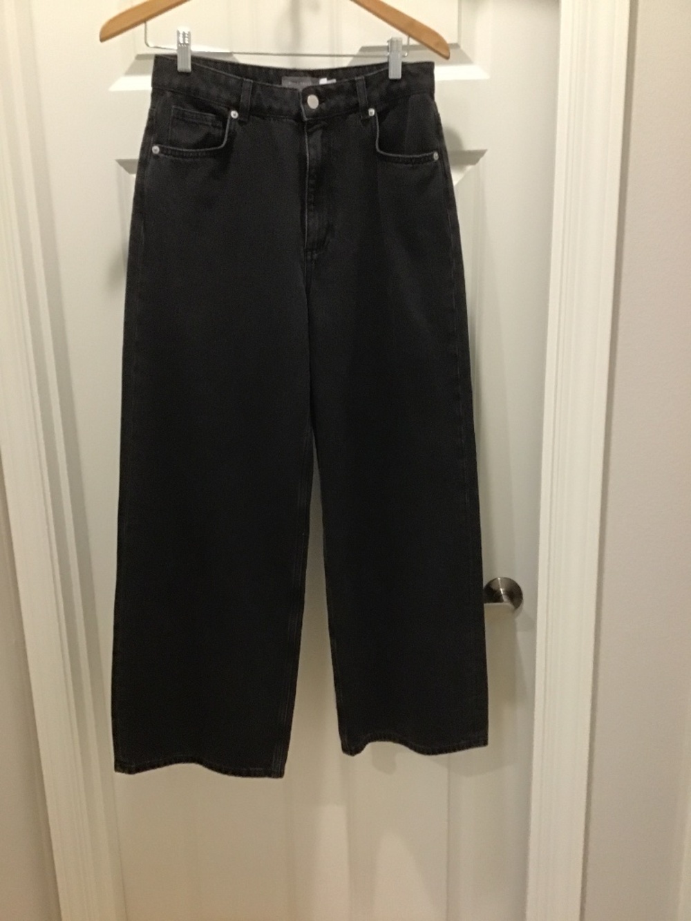 Mint Velvet Black Wide Leg Jeans